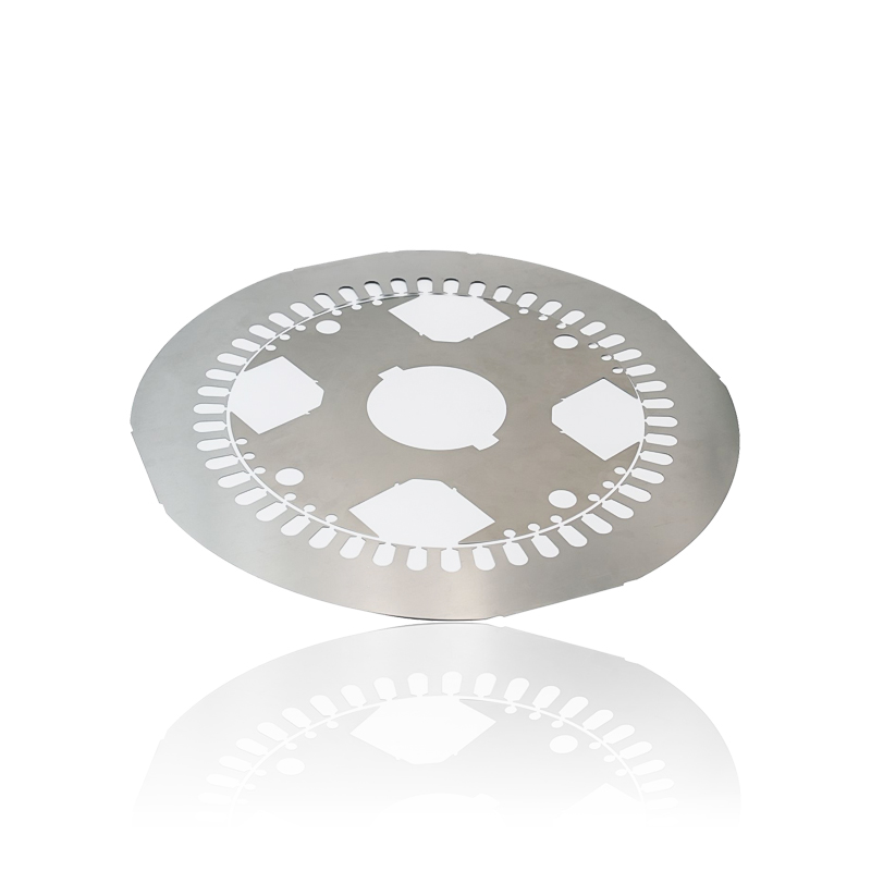How does the lamination thickness in the Rail Transit Motor Stator Core impact eddy current reduction and overall motor efficiency?