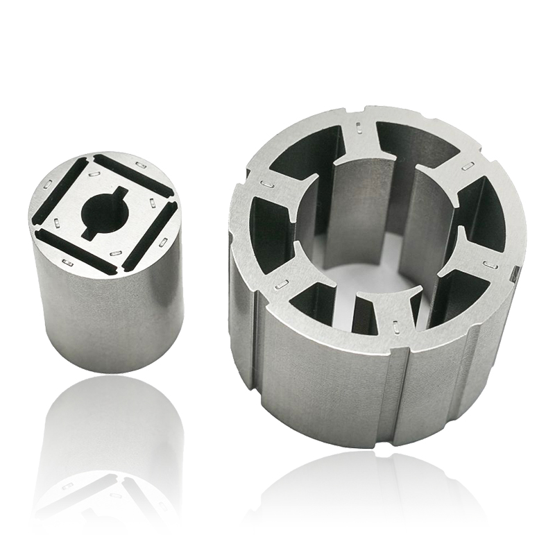 How does the lamination thickness in Automotive Motor Stator and Rotor Cores affect eddy current losses and thermal performance?